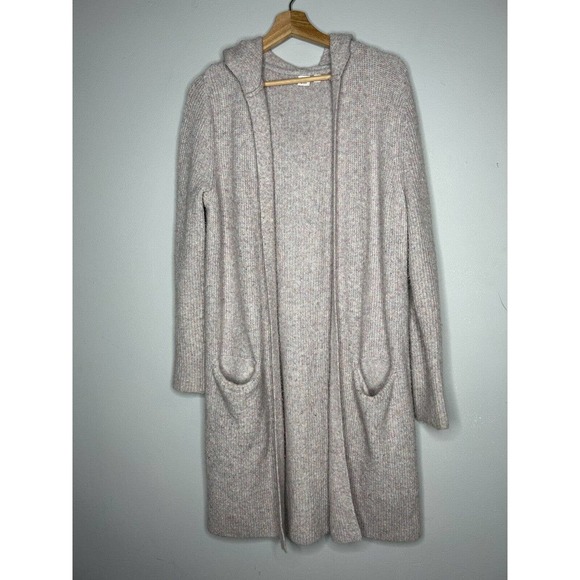 GAP Sweaters - Gap Cardigan XS Pink Open Front Alpaca Blend Cozy Hooded